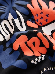 Black Back Print Short Sleeve Graphic T-Shirt (3-16yrs) - Image 3 of 4