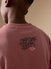 Pink Graffiti Short Sleeve Graphic T-Shirt (3-16yrs) - Image 3 of 8