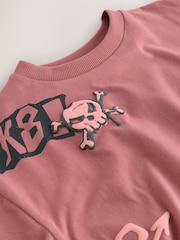 Pink Graffiti Short Sleeve Graphic T-Shirt (3-16yrs) - Image 8 of 8