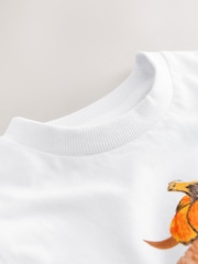 White Hamish Halloween Long Sleeve Graphic Print T-Shirt (3mths-7yrs) - Image 4 of 4