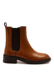 Natur - Off The Hook – Kiki – Chelsea-Stiefel aus Lackleder - Bild 2 von 6