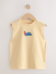 Peach/Blue/Green/Orange Tank Vest 4 Pack (3-16yrs) - Image 5 of 8
