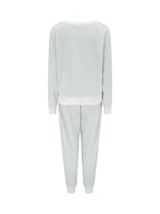 Grau - Pour Moi – Pyjamaset mit kuscheligem Fleece-Sweatshirt und Jogginghose - Bild 3 von 3