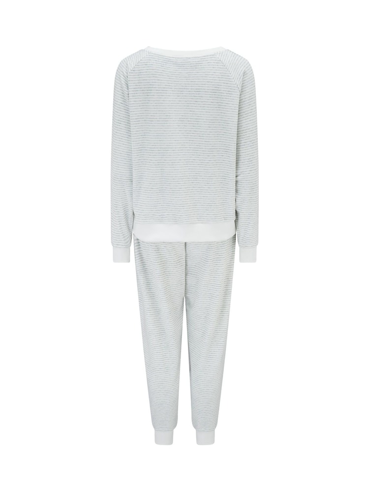 Grau - Pour Moi – Pyjamaset mit kuscheligem Fleece-Sweatshirt und Jogginghose - Bild 3 von 3