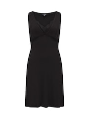 Pour Moi Black Sofa Loves Lace Hidden Mesh Support Soft Jersey Chemise - Image 3 of 4