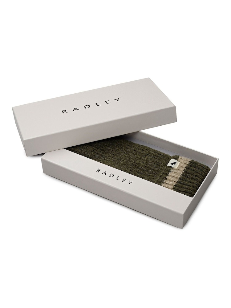 Radley Grey Knitters Lane Knitted Gloves - Image 3 of 3 Radley Grey Knitters Lane Knitted Gloves - Image 3 of 3