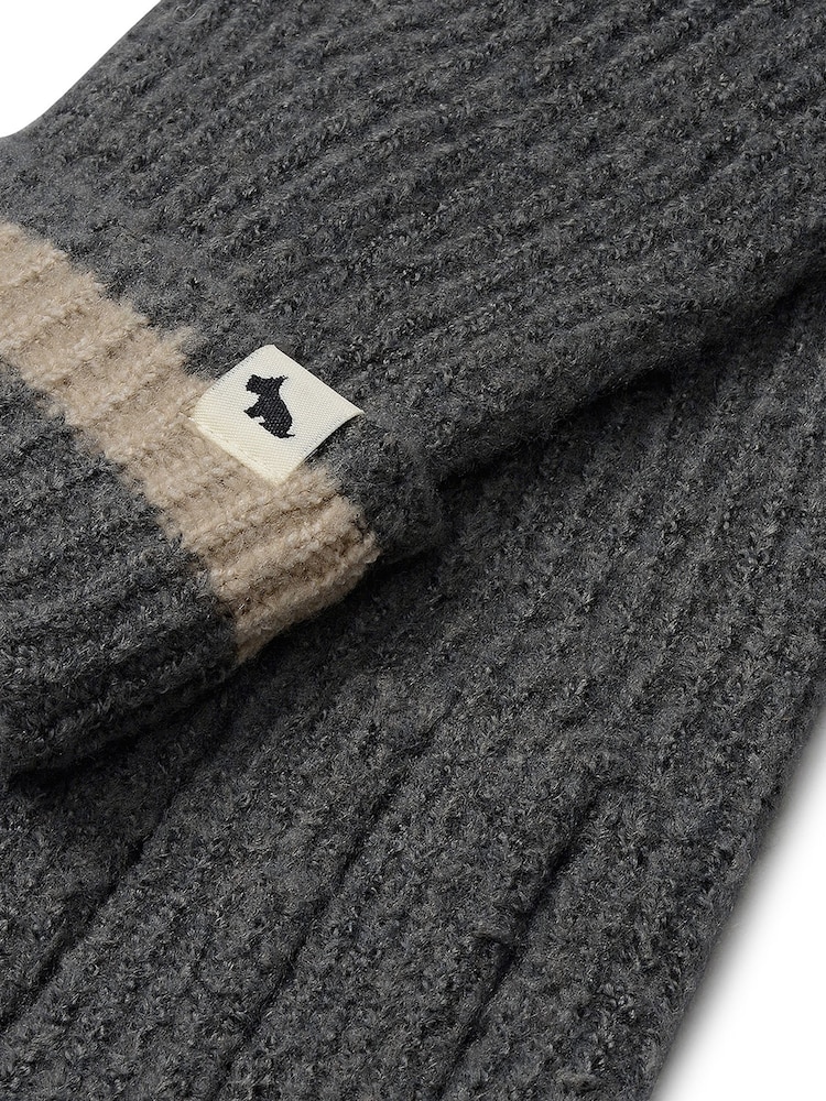 Radley Grey Knitters Lane Knitted Gloves - Image 2 of 3 Radley Grey Knitters Lane Knitted Gloves - Image 2 of 3