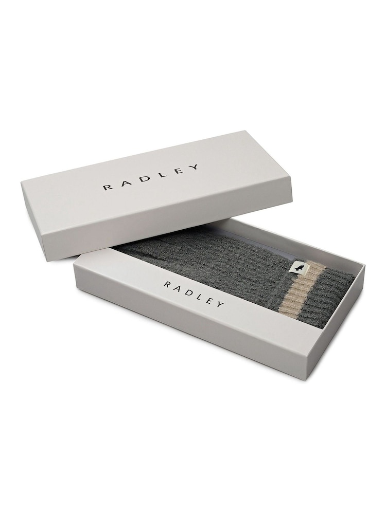 Radley Grey Knitters Lane Knitted Gloves - Image 3 of 3 Radley Grey Knitters Lane Knitted Gloves - Image 3 of 3