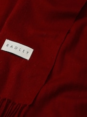 Radley Red Wool Scarf - Image 2 of 2