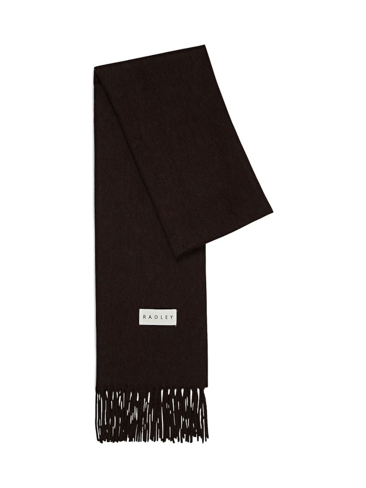 Radley Wool Brown Scarf - Image 1 of 2 Radley Wool Brown Scarf - Image 1 of 2