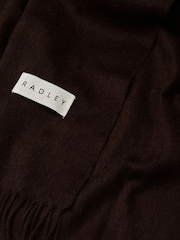 Radley Wool Brown Scarf - Image 2 of 2