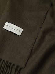 Radley Wool Green Scarf - Image 2 of 2
