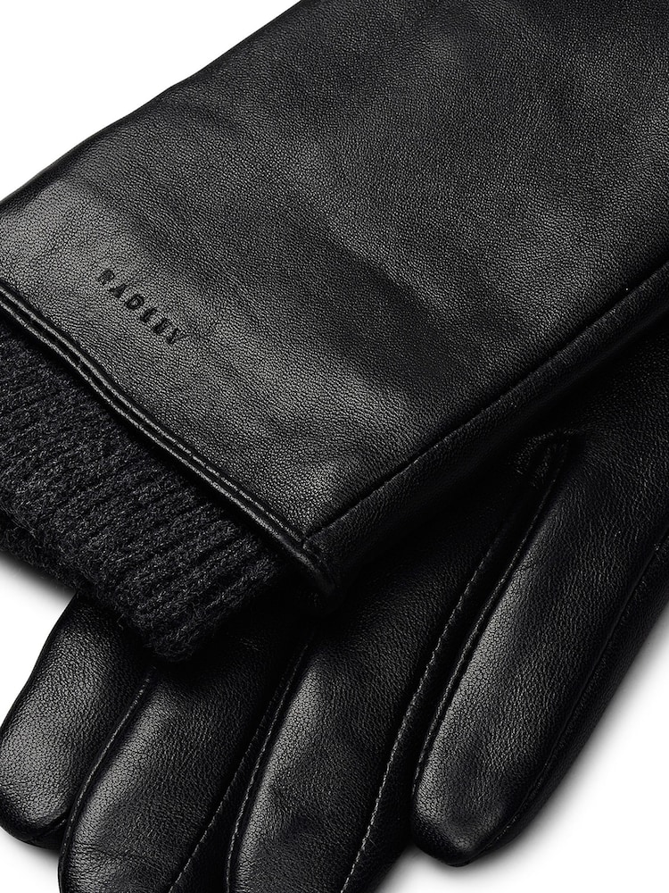 Radley Finlay Street Leather Black Gloves - Image 2 of 3 Radley Finlay Street Leather Black Gloves - Image 2 of 3