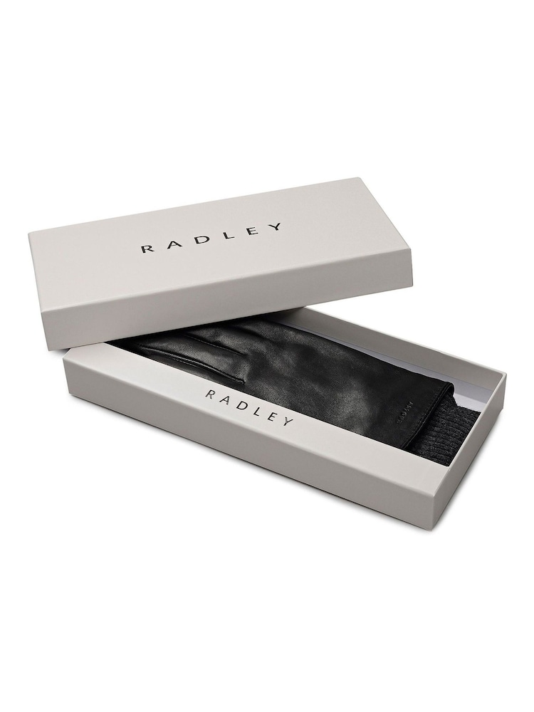 Radley Finlay Street Leather Black Gloves - Image 3 of 3 Radley Finlay Street Leather Black Gloves - Image 3 of 3