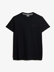Superdry Black Cotton Essential Logo T-Shirts 3 Pack - Image 2 of 3