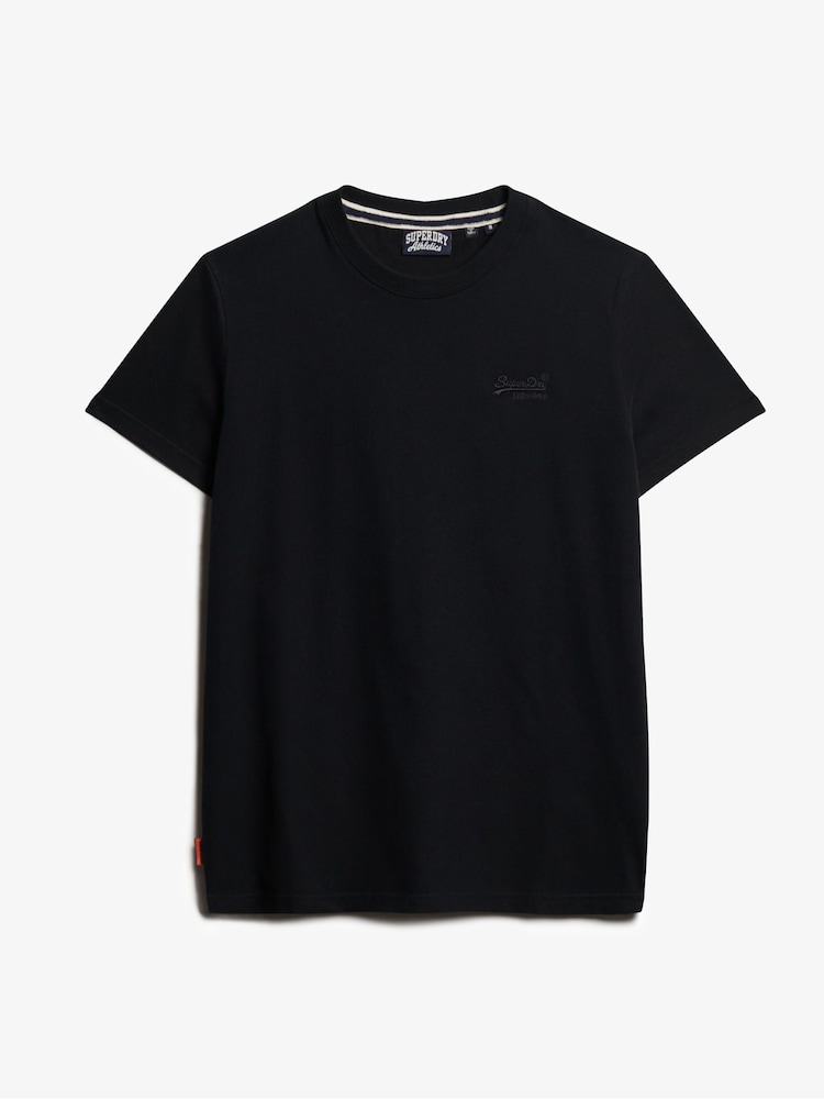Superdry Black Cotton Essential Logo T-Shirts 3 Pack - Image 2 of 3
