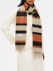 Radley White Stripe Scarf - Image 3 of 3