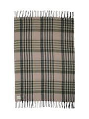 Radley Check Brown Blanket - Image 1 of 3
