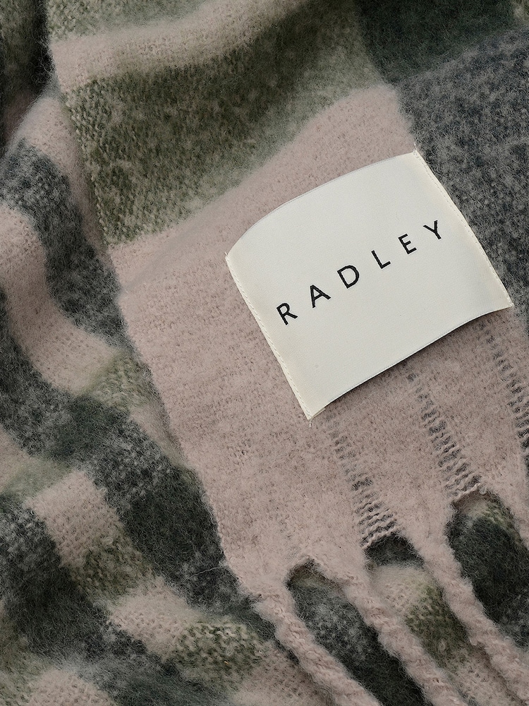 Radley Check Brown Blanket - Image 3 of 3 Radley Check Brown Blanket - Image 3 of 3