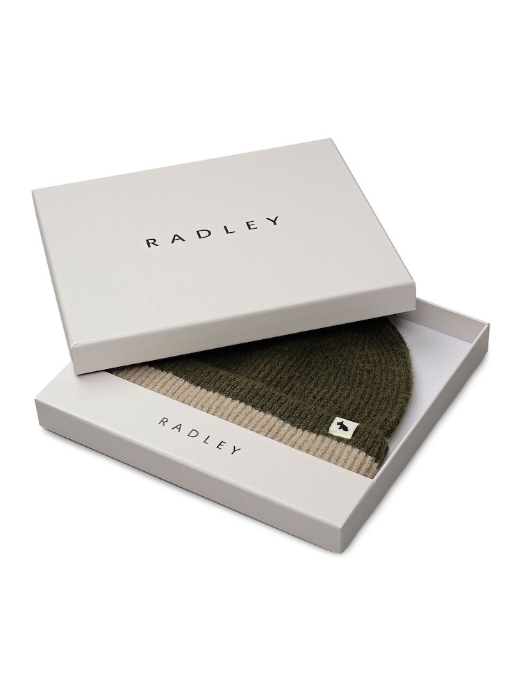 أخضر - Radley Grey Knitters Lane Knitted Hat - صورة 3 من 3 أخضر - Radley Grey Knitters Lane Knitted Hat - صورة 3 من 3