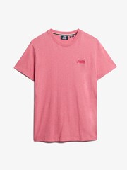 Superdry Blue Essential Logo Embroidered T-Shirts 3 Pack - Image 3 of 4