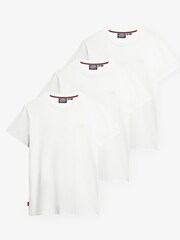 Superdry White Cotton Essential Logo T-Shirts 3 Pack - Image 1 of 3