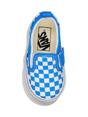 Vans Blue Toddler Classic Slip Ons Trainers - Image 2 of 2