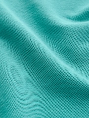 Aqua Blue Short Sleeve Polo Shirt (3-16yrs) - Image 4 of 4