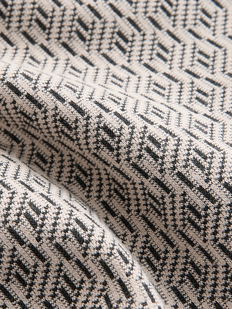 Neutral/Black Short Sleeve Jersey Polo Shirt (3-16yrs) - Image 4 of 4 Neutral/Black Short Sleeve Jersey Polo Shirt (3-16yrs) - Image 4 of 4