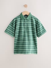 Green Short Sleeve Jersey Polo Shirt (3-16yrs) - Image 1 of 4
