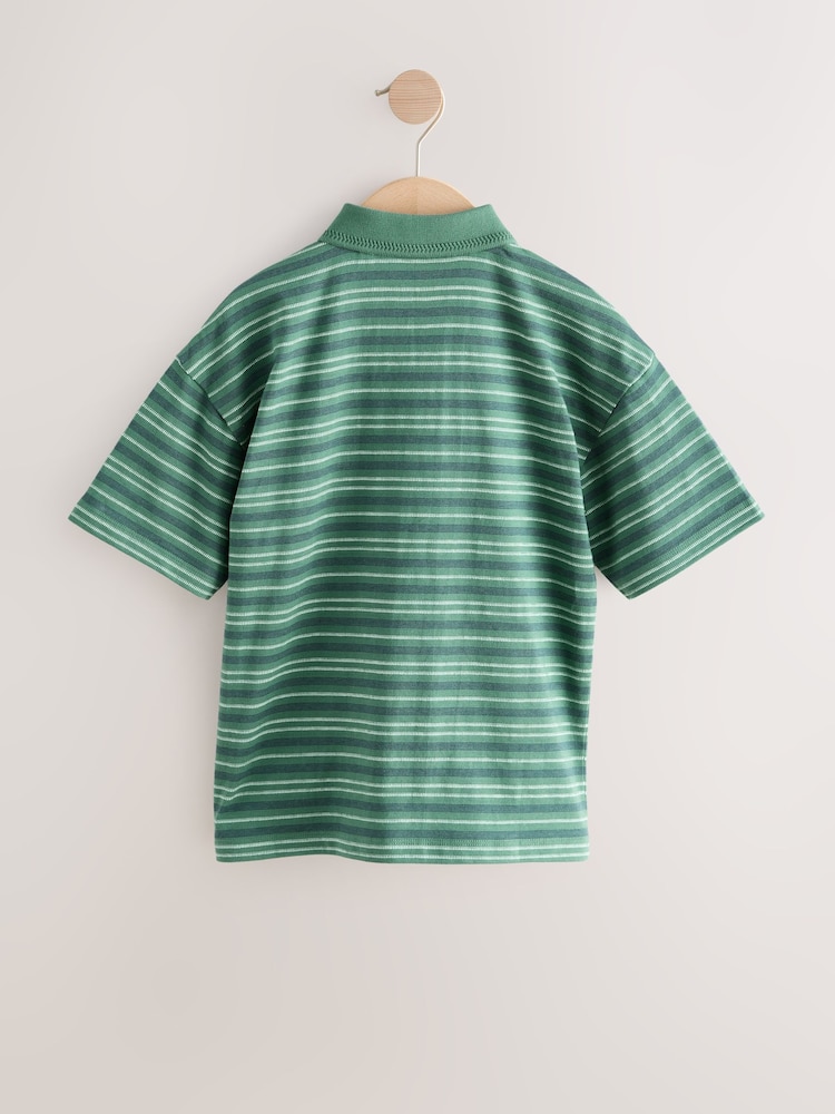 Green Short Sleeve Jersey Polo Shirt (3-16yrs) - Image 2 of 4