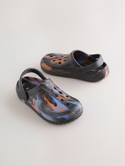 Orange/Black Marble Clogs - Image 1 of 5