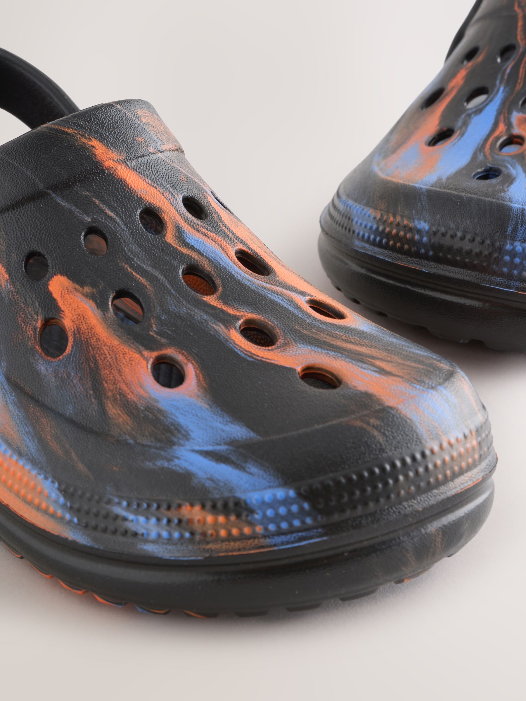 Buy Orange/Black Marble Clogs from the Next UK online shop