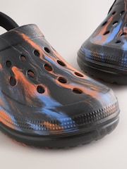Orange/Black Marble Clogs - Image 4 of 5