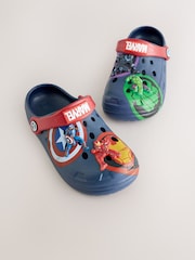 Navy/Red Marvel Clogs - Image 4 of 6