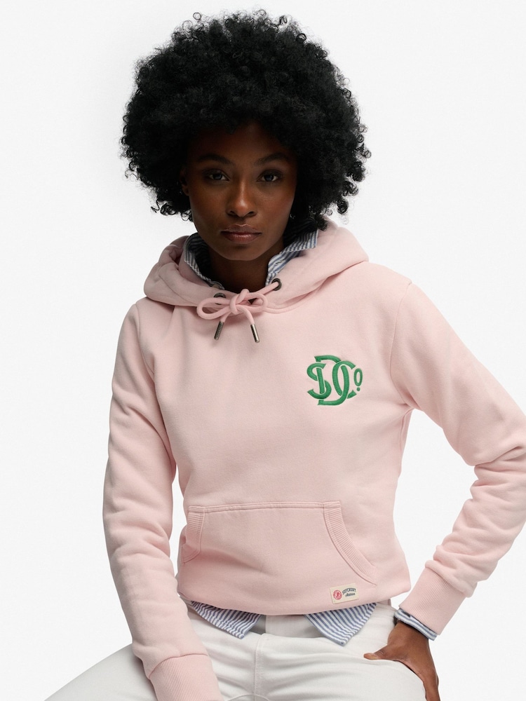 Superdry Pink Neon Logo Overhead Hoodie - Image 2 of 4