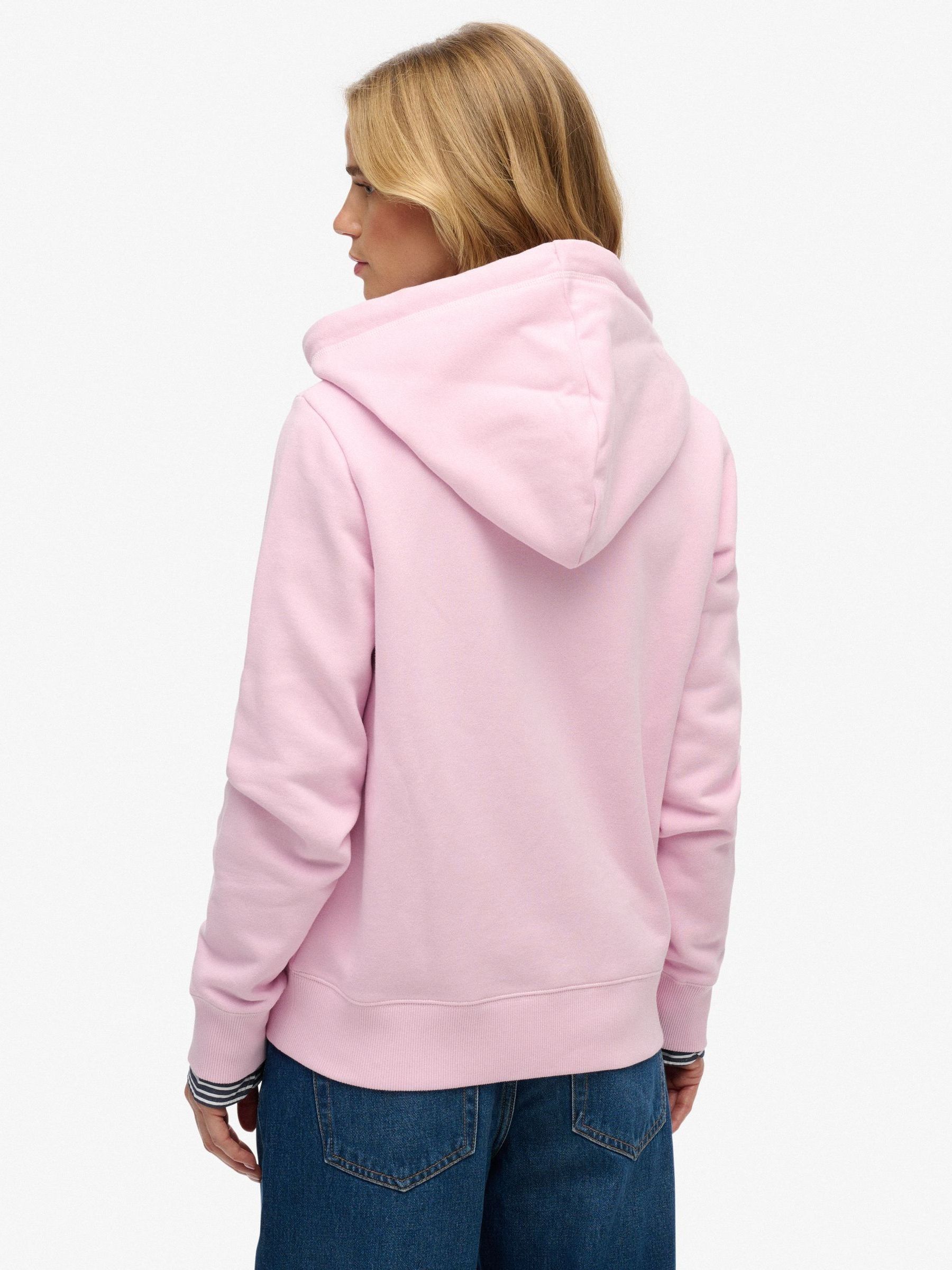Buy Superdry Pink Essential Logo Zip Hoodie from Next USA