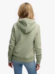 Superdry Green Essential Logo Zip Hoodie - Image 2 of 7