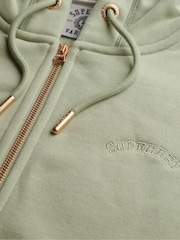 Superdry Green Essential Logo Zip Hoodie - Image 7 of 7
