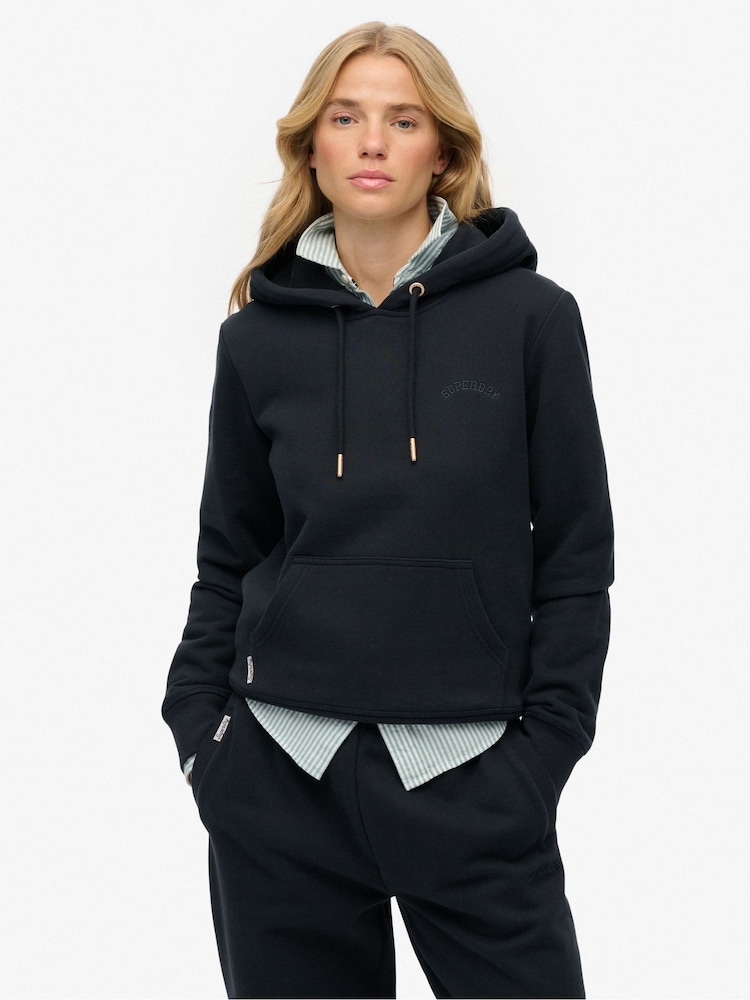 Superdry Blue Essential Logo Emb Hoodie - Image 1 of 5