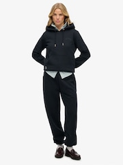 Superdry Blue Essential Logo Emb Hoodie - Image 3 of 5