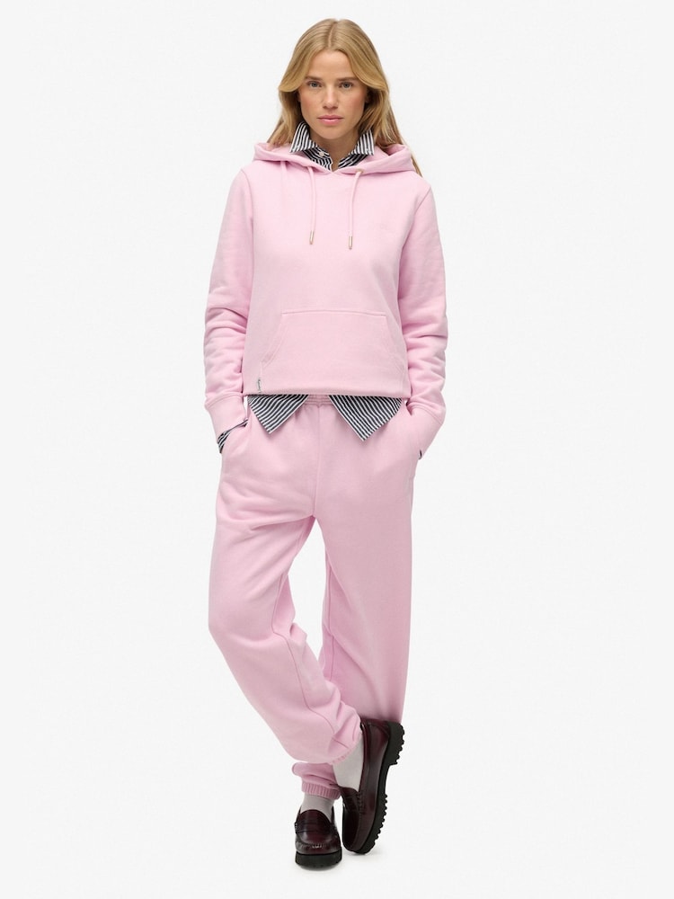Superdry Pink Essential Logo Emb Hoodie - Image 2 of 5