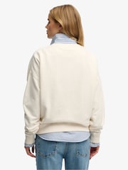 Superdry Cream Essential Logo Crew Neck Sweatshirt - Image 3 of 6
