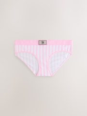 Victoria's Secret Black/Pink/Red/Shine Hipster Logo 4 Pack Knickers - Image 4 of 6