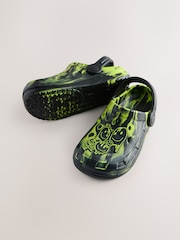 Black/Green Marble Clogs - Image 3 of 5