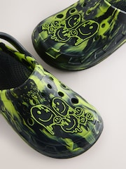 Black/Green Marble Clogs - Image 4 of 5