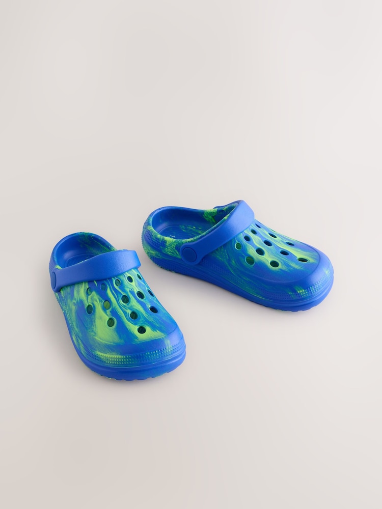 Blue/Green Marble Clogs - Image 1 of 5