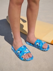 Blue Football Classic Sliders - Image 1 of 7