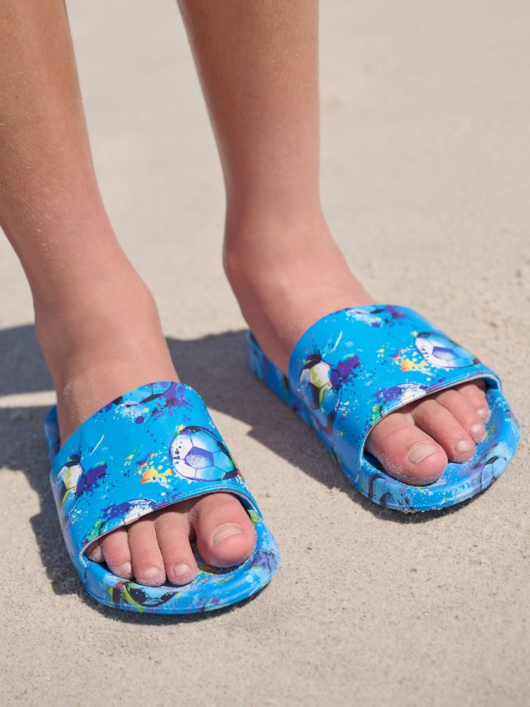 Blue Football Classic Sliders - Image 2 of 7