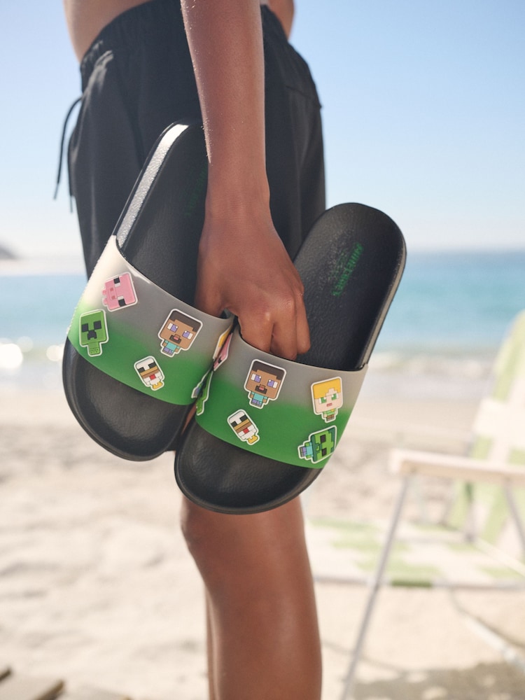 سیاہ/سبز - مائن کرافٹ سلائیڈرز - تصویر 1 از 7